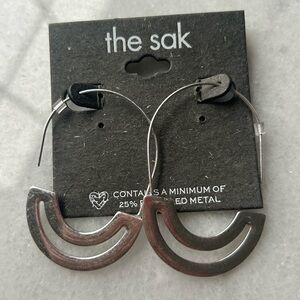 The Sak Metal Hook Open Loop Earrings